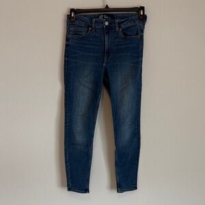 GAP Women's Dark Blue Ankle Skinny Jeans